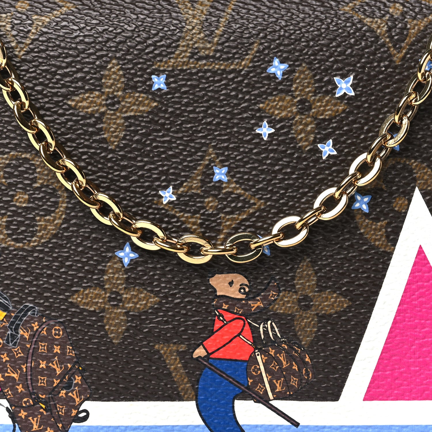 Louis Vuitton Monogram 2018 Christmas Animation Pochette Weekend 7 of 9