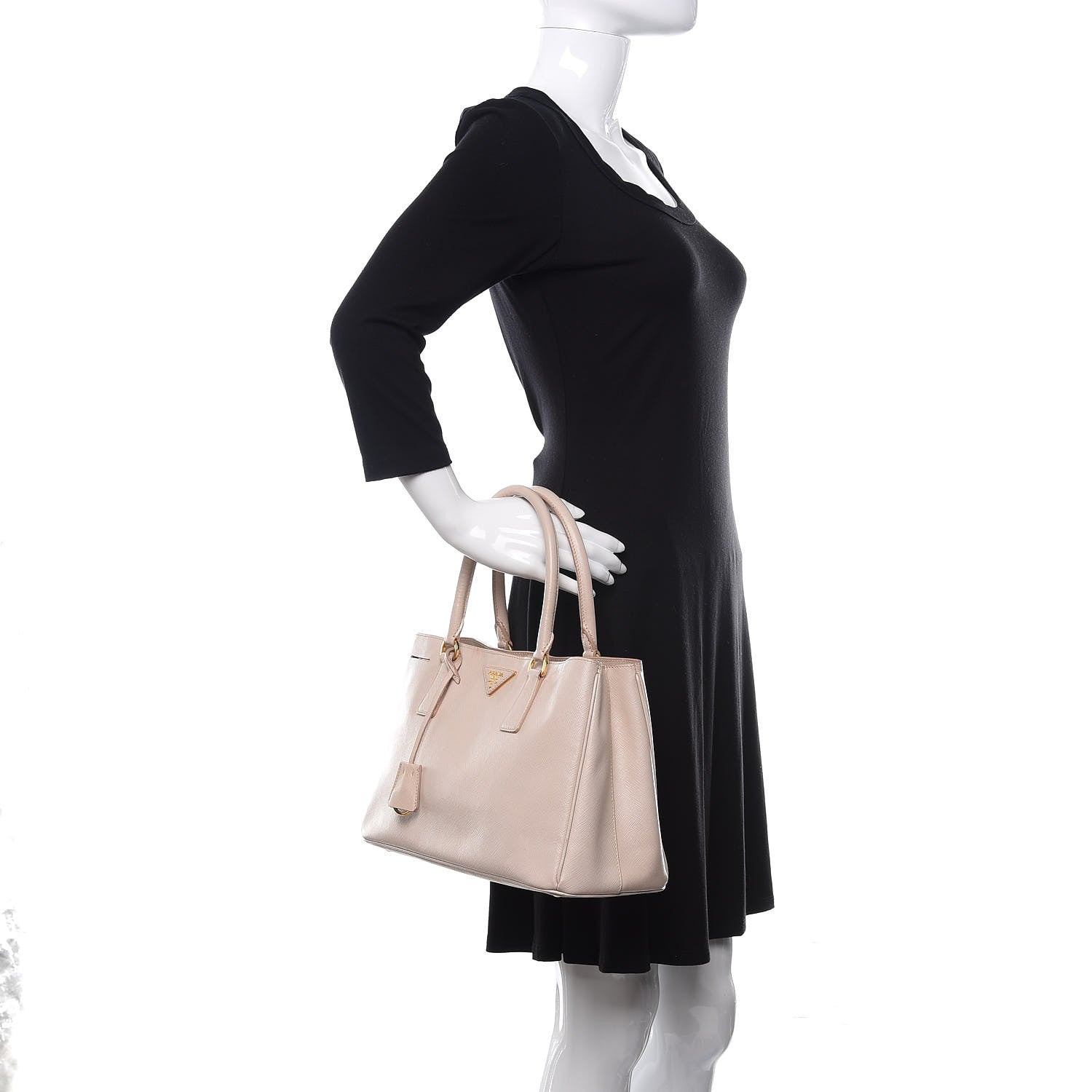 Prada Saffiano Lux Medium Tote Sabbia 2 of 14