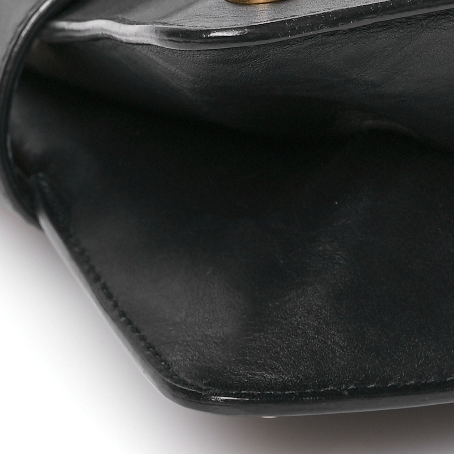 Nappa Pearl Studded Mini Queen Margaret Broadway Shoulder Bag Black