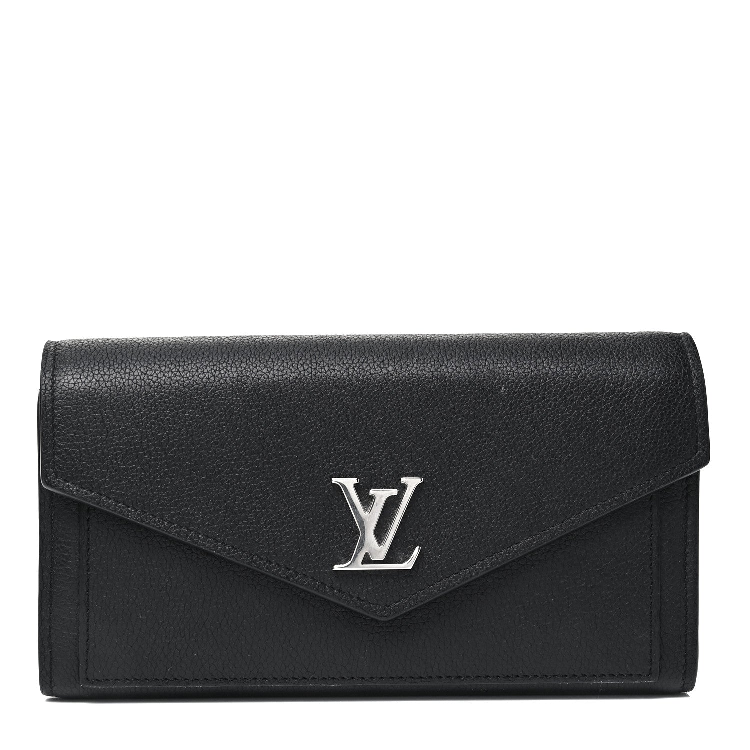 Louis Vuitton Soft Calfskin My Lockme Wallet Black 1 of 8