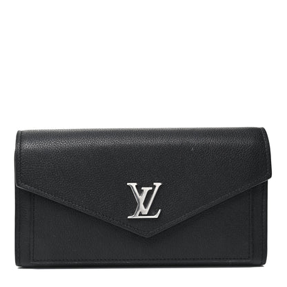 Louis Vuitton Soft Calfskin My Lockme Wallet Black 1 of 8