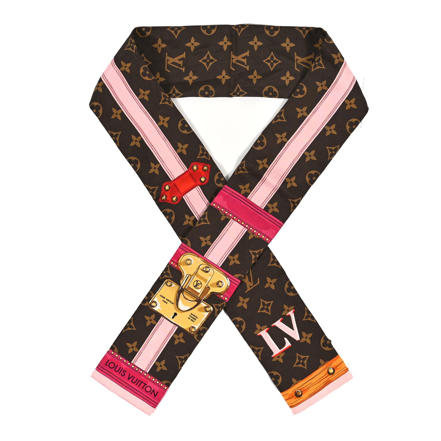 Silk Monogram Summer Trunks Bandeau Brown