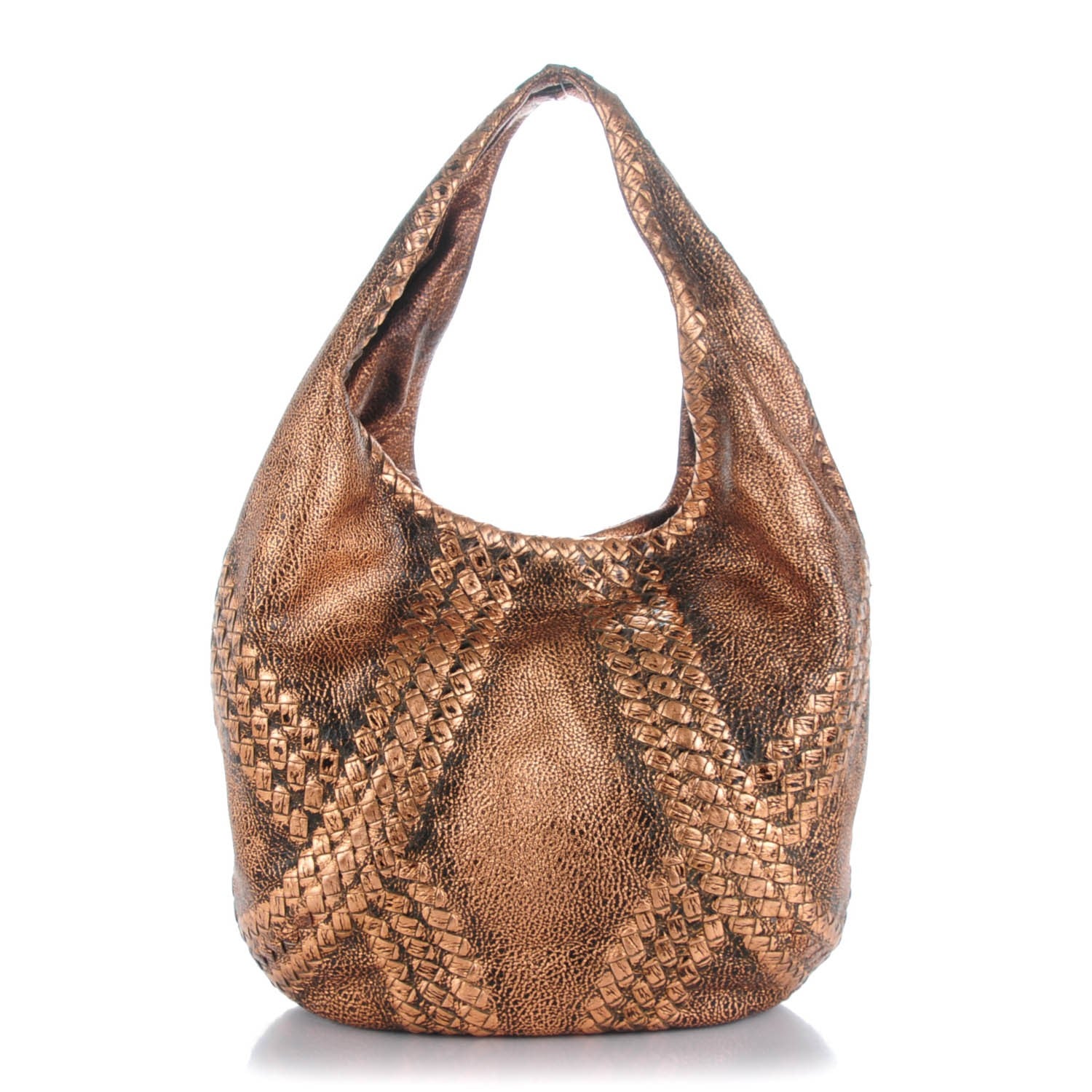 Bottega Veneta Cervo Deerskin Large Hobo Rame Ossidato 1 of 7