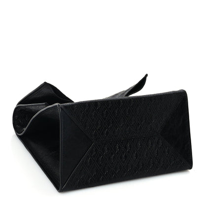 Saint Laurent Calfskin Monogram Deli Paper Bag Vintage Black 3 of 8