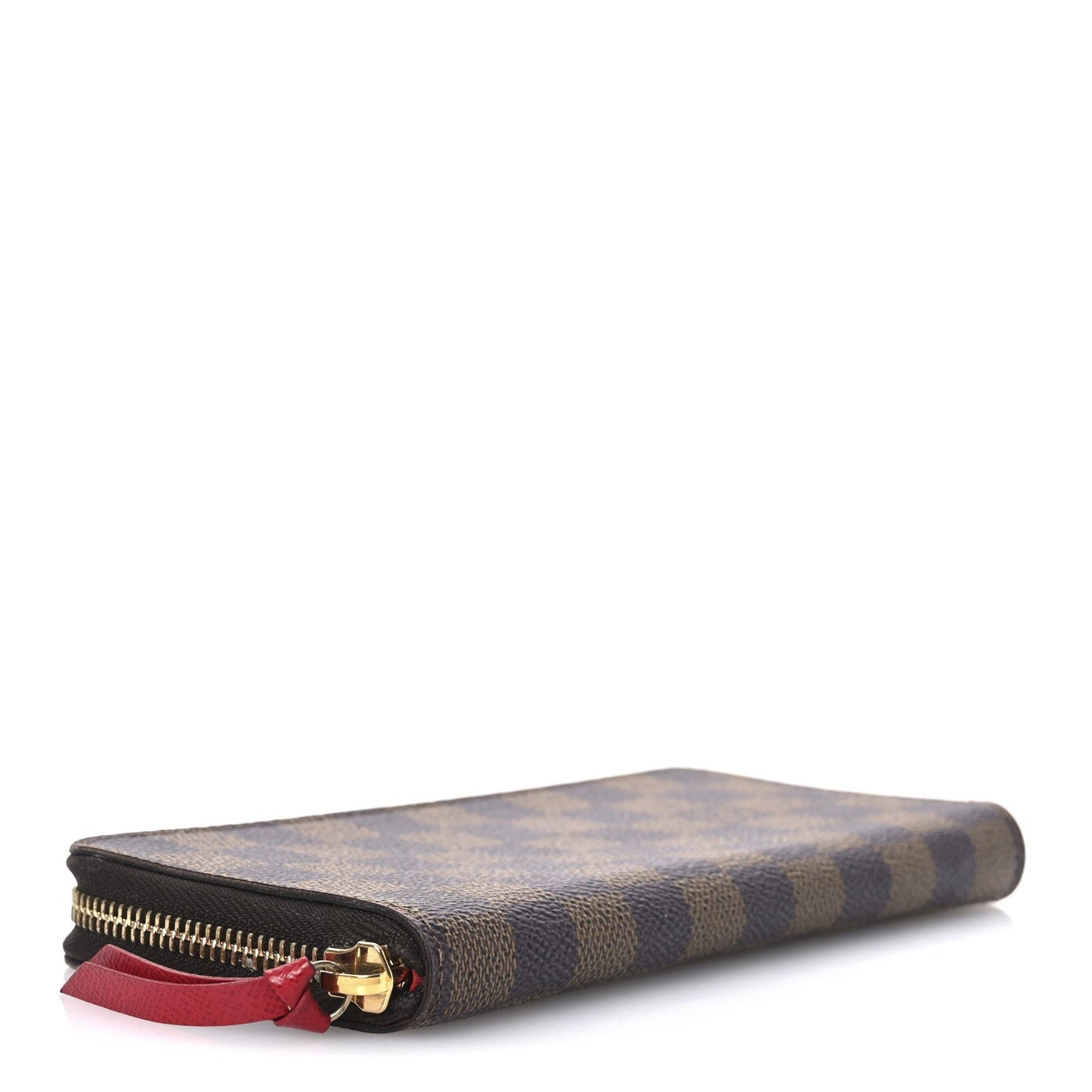Damier Ebene Clemence Wallet Cherry