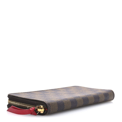 Louis Vuitton Damier Ebene Clemence Wallet Cherry 4 of 7
