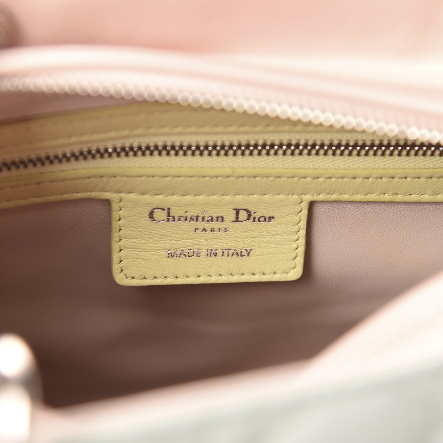 Lambskin Cannage Medium Tri-Color Lady Dior Multicolor