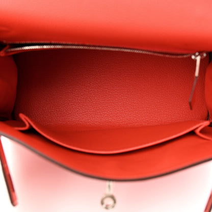 Hermes Togo Lizard Kelly Retourne Touch 25 Capucine 5 of 11
