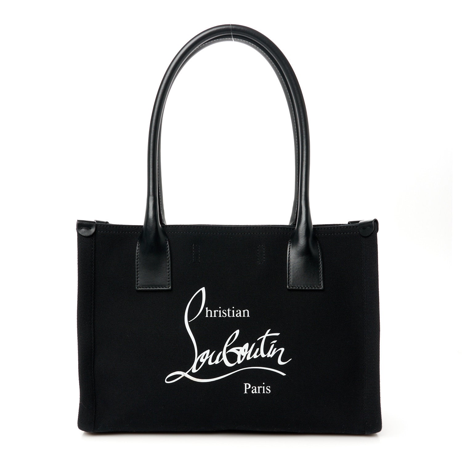 Christian Louboutin Canvas Nastroloubi Small Tote Black 1 of 9