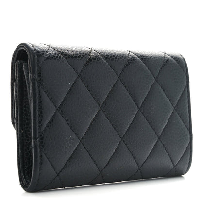 Chanel Caviar Quilted Flap Card Holder Black 2 of 7