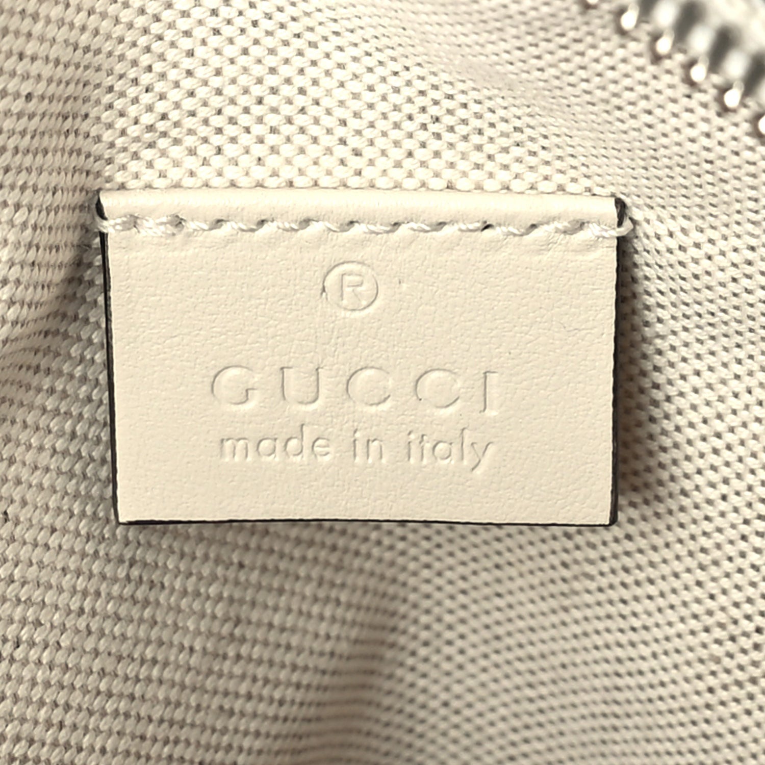 Gucci Calfskin GG Tennis Embossed Mini Double Zip Messenger Bag Mystic White 5 of 8