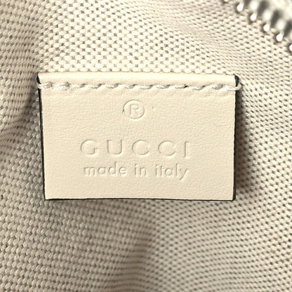 Gucci Calfskin GG Tennis Embossed Mini Double Zip Messenger Bag Mystic White 5 of 8