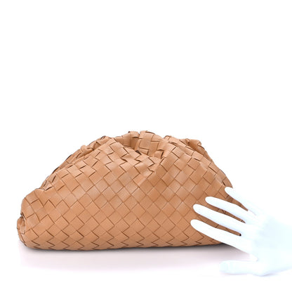 Bottega Veneta Nappa Maxi Intrecciato The Pouch Oversized Clutch Caramel 2 of 7