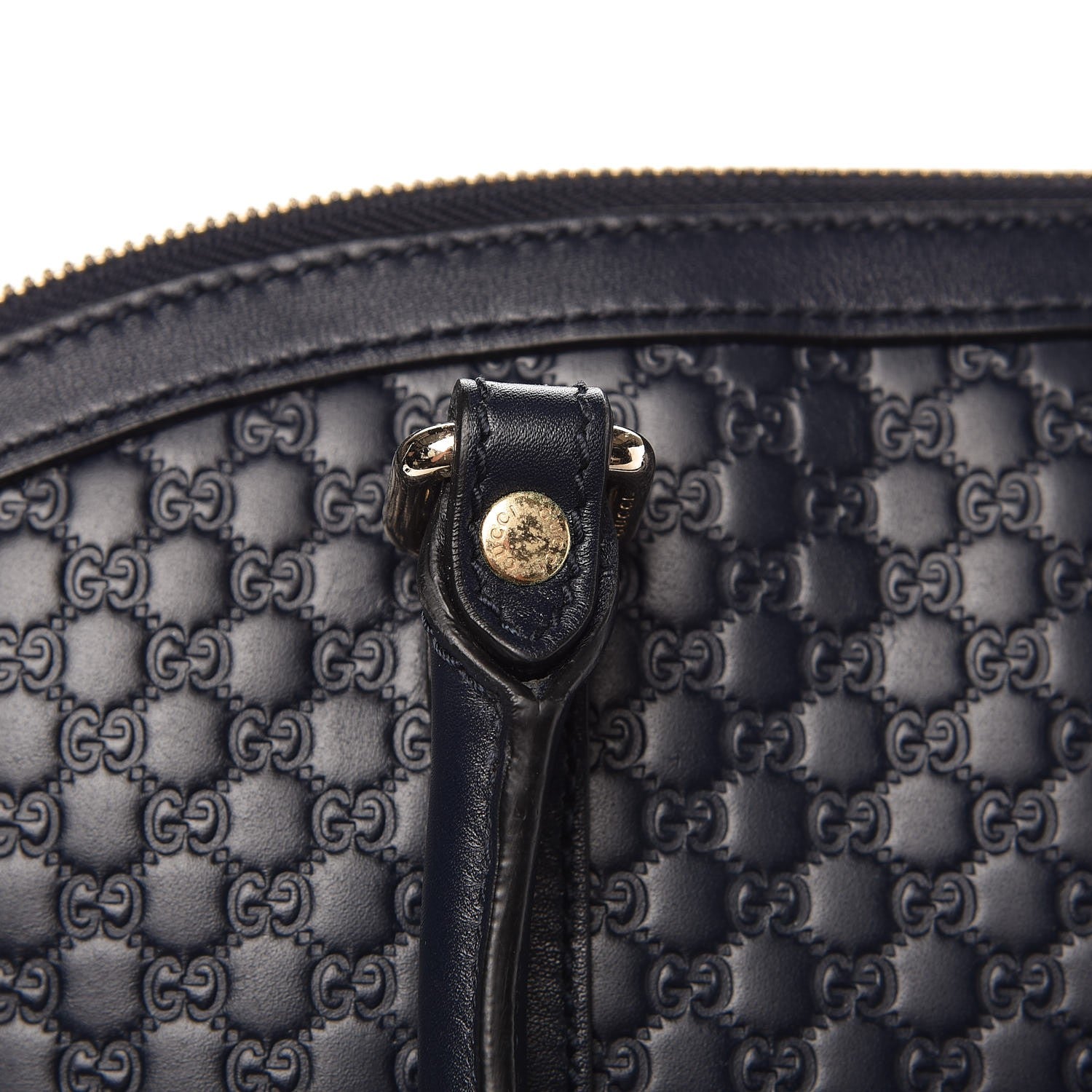 Gucci Soft Microguccissima Dome Satchel Navy 12 of 12