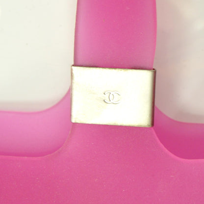 Chanel Jelly Rubber Large Tote Pink 7 of 9