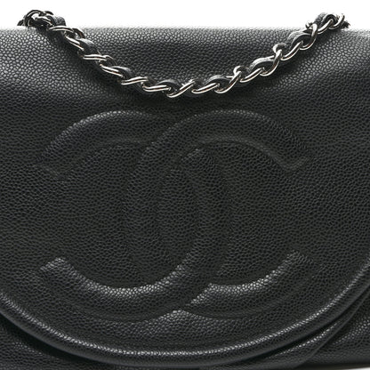 Chanel Caviar Half Moon Large Flap Black 8 of 10