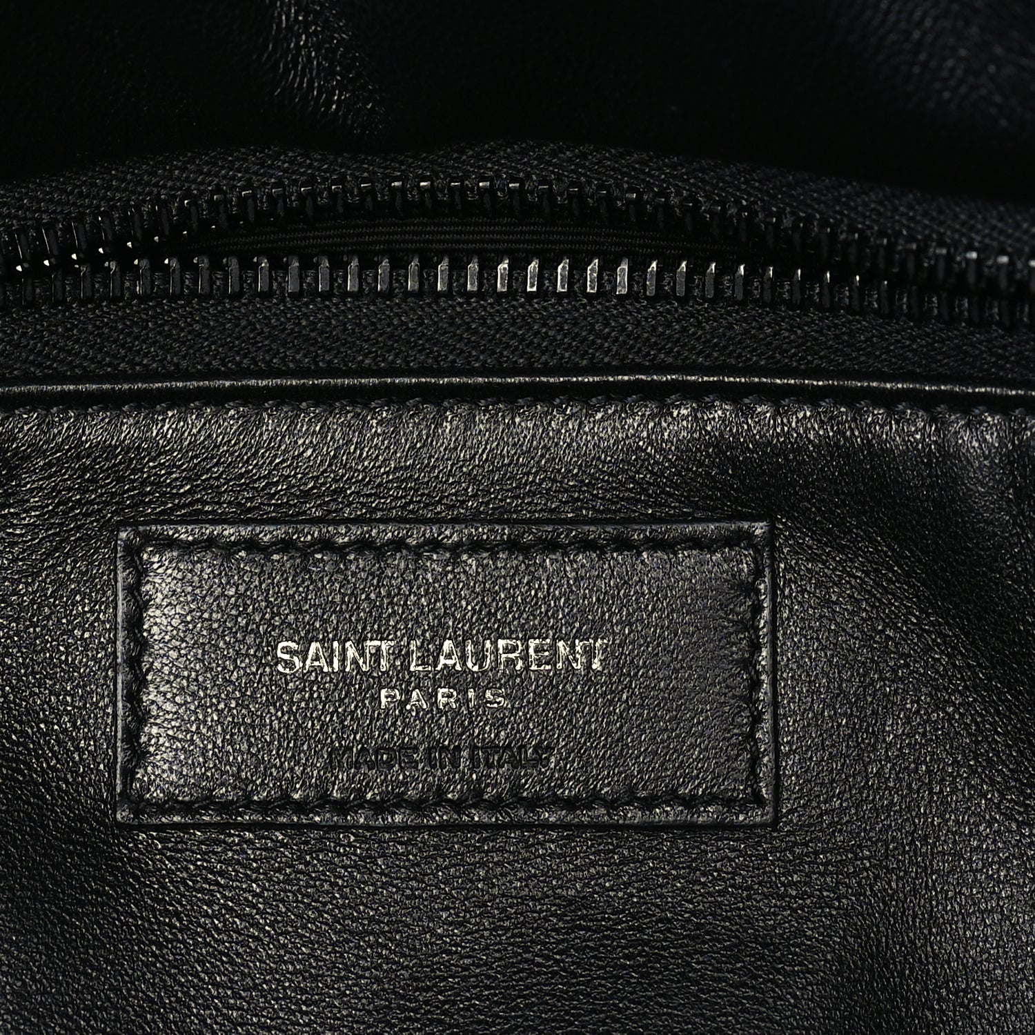 Saint Laurent Lambskin Wide Puffer Tote  Black 5 of 8