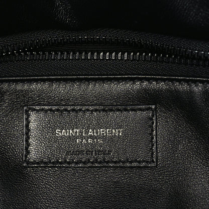 Saint Laurent Lambskin Wide Puffer Tote  Black 5 of 8