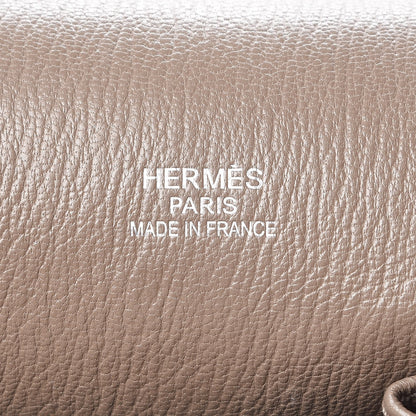 Hermes Taurillon Clemence Bicolor Jypsiere 34 Ardoise Gris Tourterelle 6 of 12