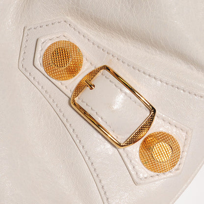 Balenciaga Agneau Giant 21 Gold Hardware Hobo White 6 of 9