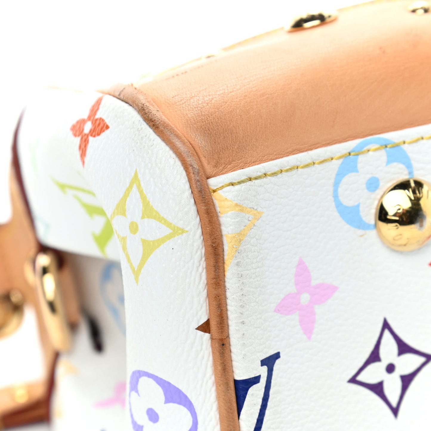 Monogram Multicolor Beverly MM White