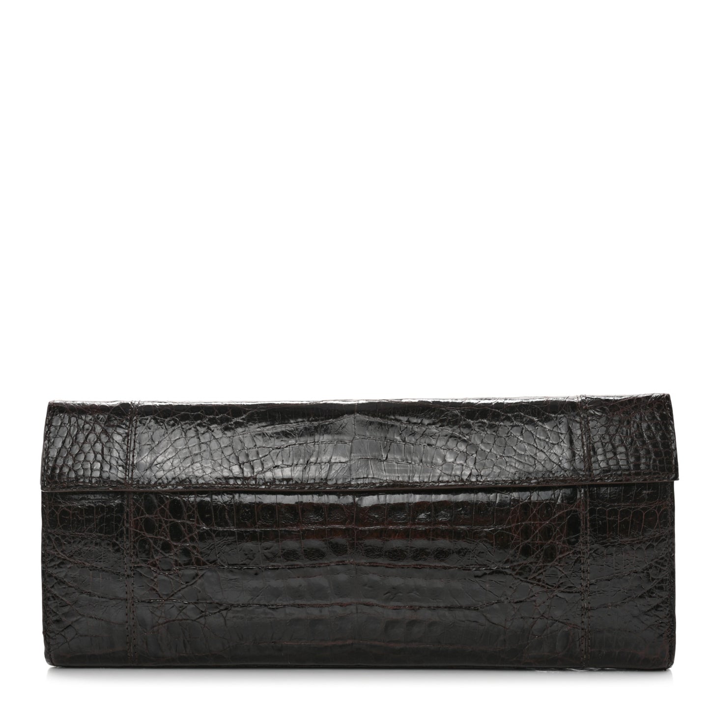Crocodile Clutch Brown