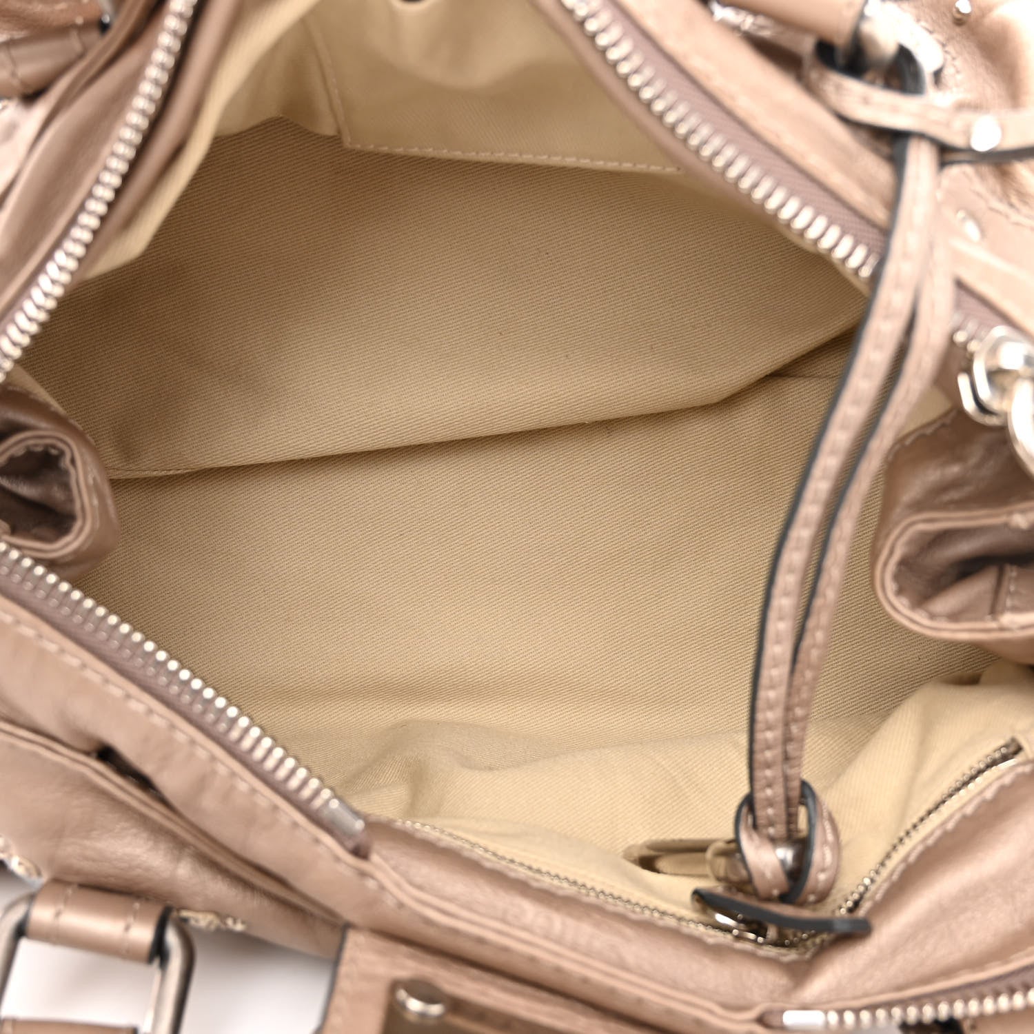 Chloe Metallic Calfskin Medium Paddington Satchel Argent 5 of 10