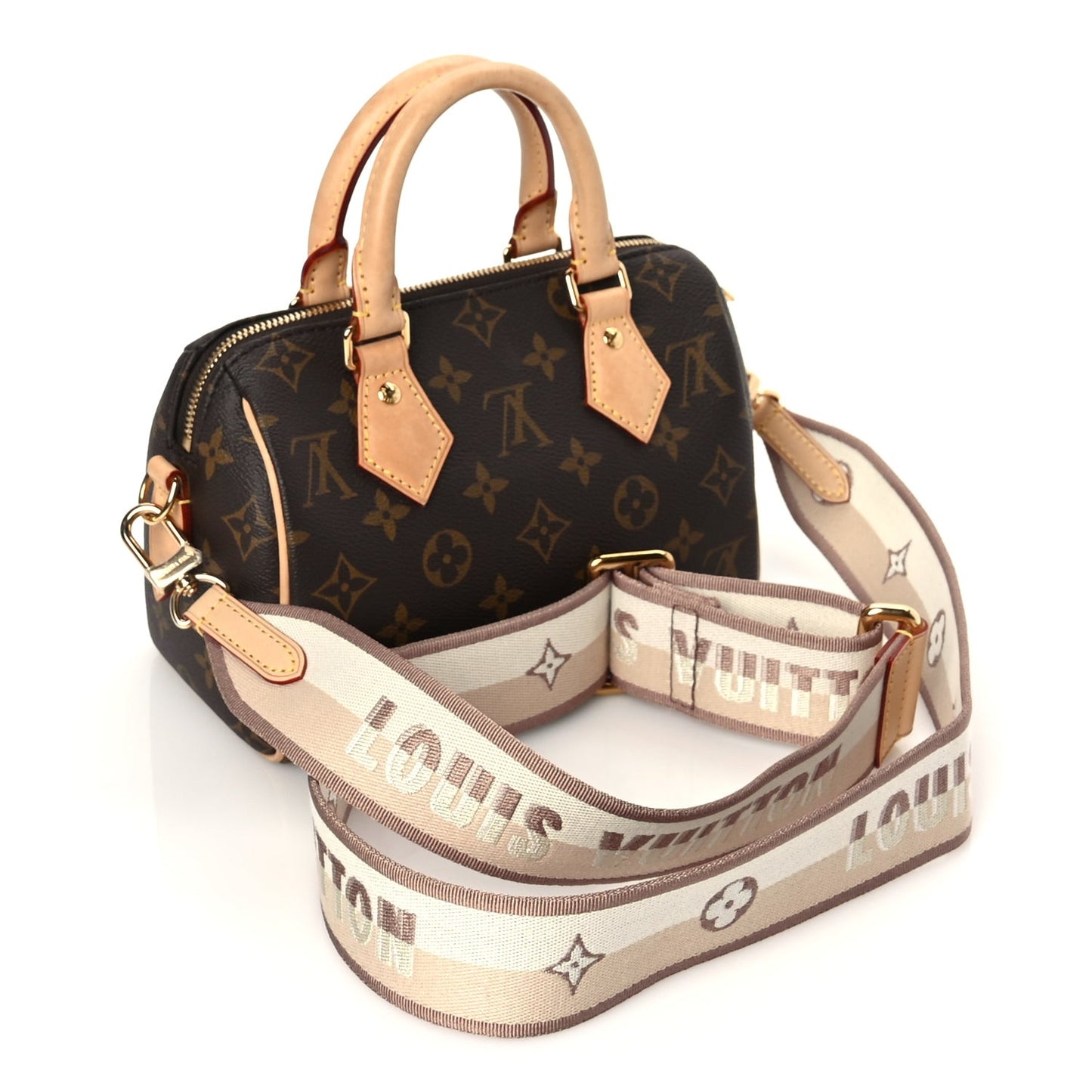 Monogram Speedy Bandouliere 20 Beige