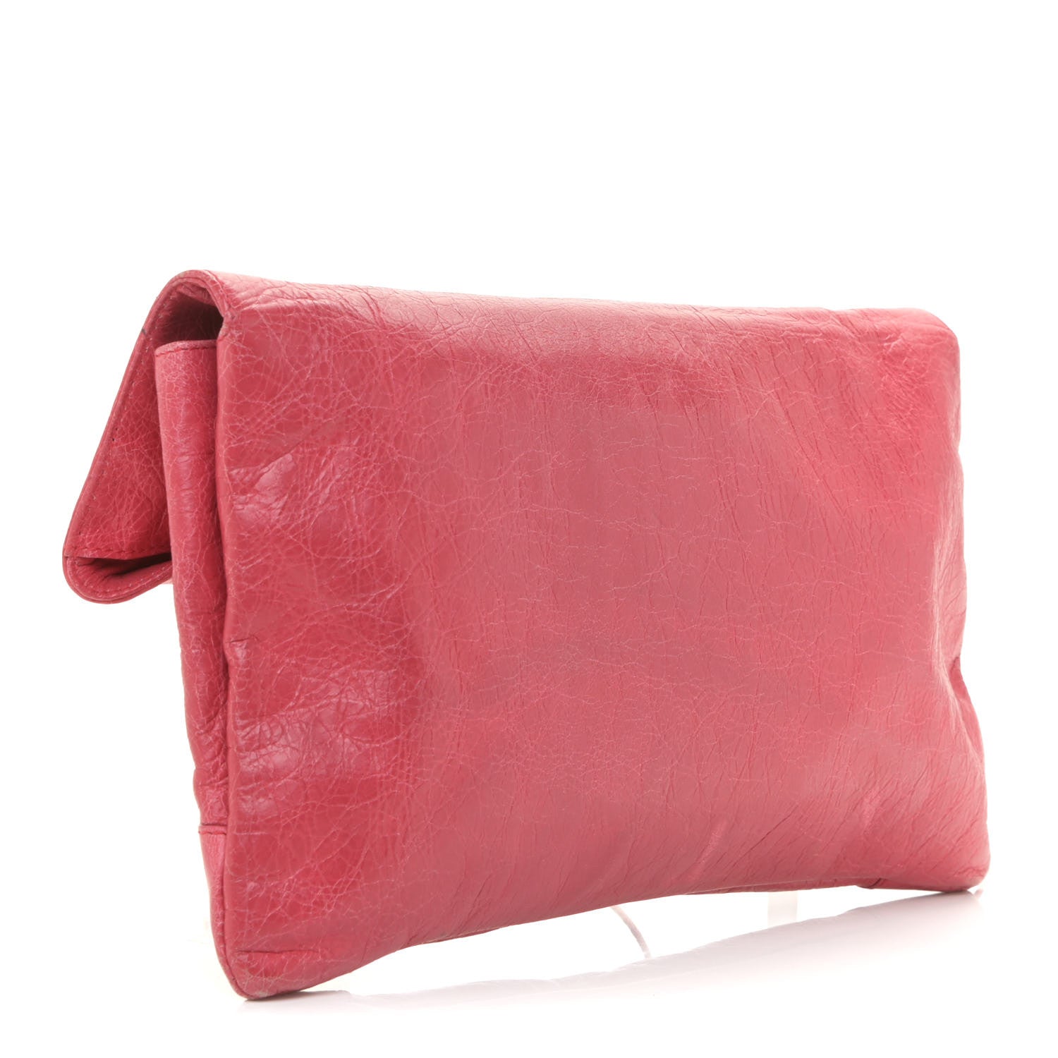 Balenciaga Agneau Classic Hardware Envelope Clutch Rose Thulian 3 of 11