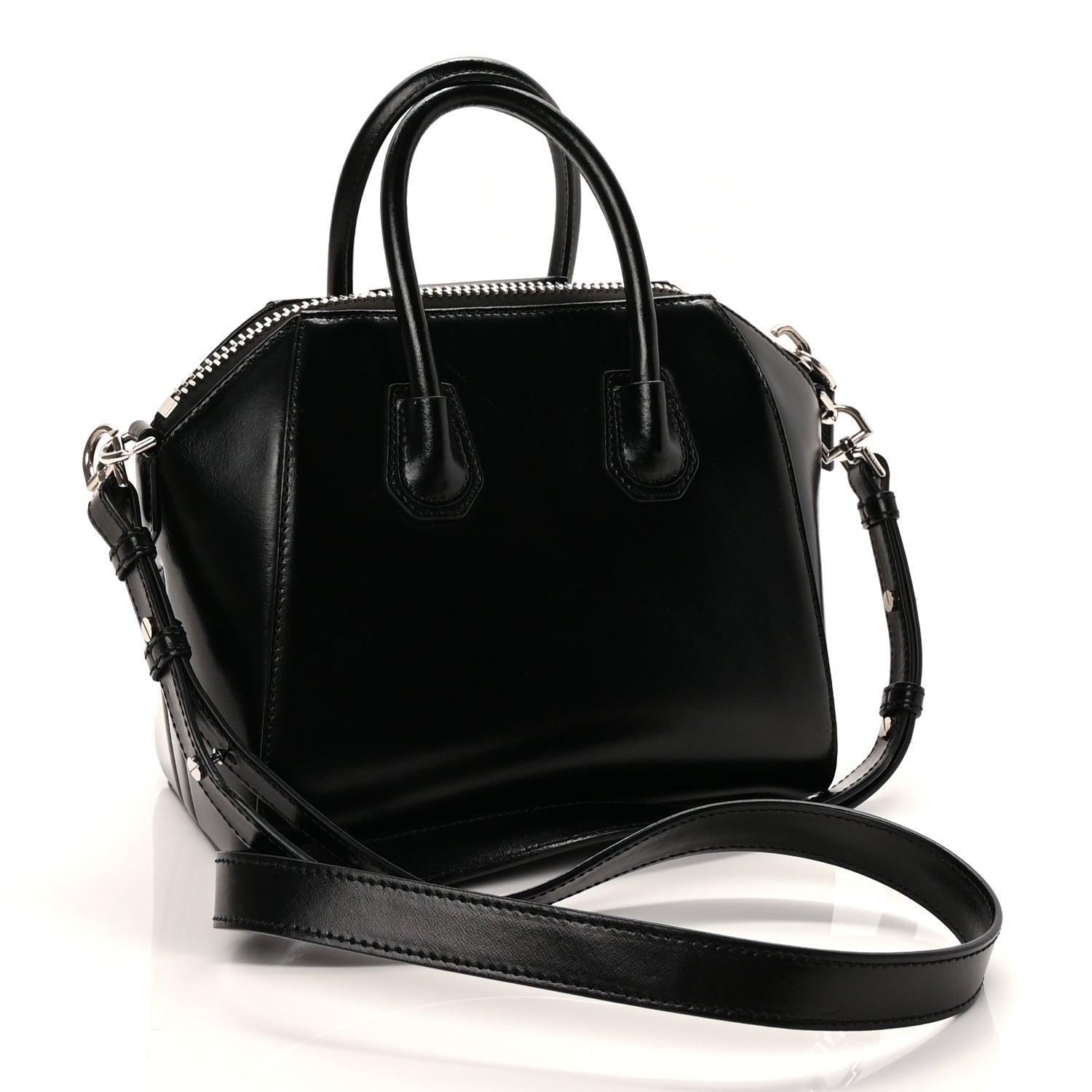 Givenchy Shiny Lord Calfskin Mini Antigona Black 2 of 8