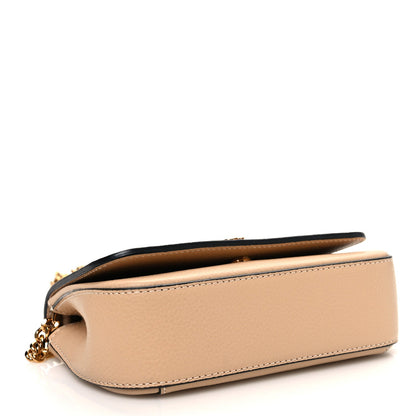 Versace Grained Calfskin Virtus Mini Chain Bag Beige 4 of 7