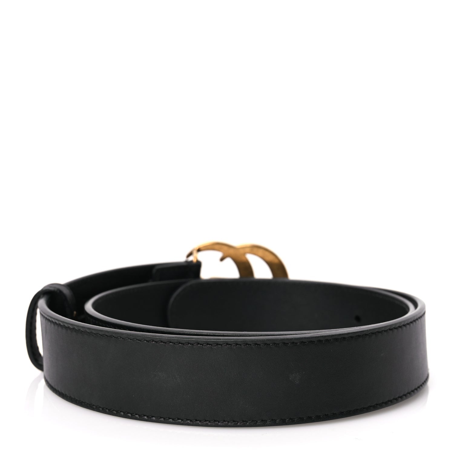 Gucci Calfskin Double G 30mm Belt 80 32 Black 2 of 5