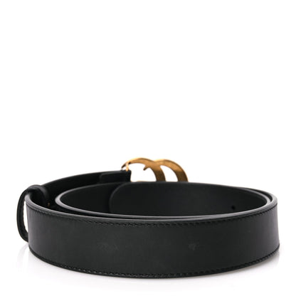 Gucci Calfskin Double G 30mm Belt 80 32 Black 2 of 5