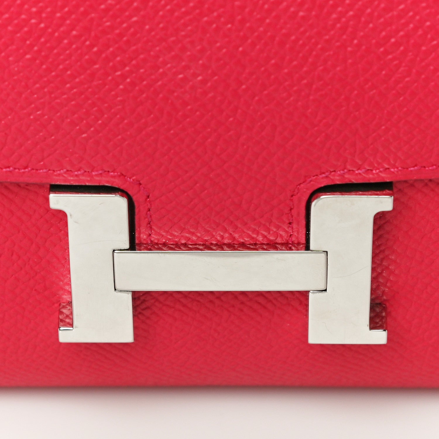 Hermes Epsom Constance Long Wallet Rose Extreme 10 of 11