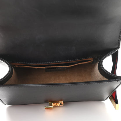 Gucci Calfskin Mini Sylvie Chain Shoulder Bag Black 5 of 10