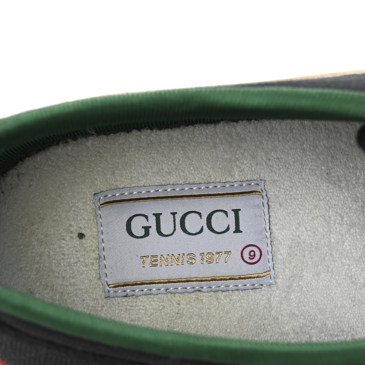 Gucci Canvas Web Mens 1977 Tennis Sneakers 9 Black 8 of 10