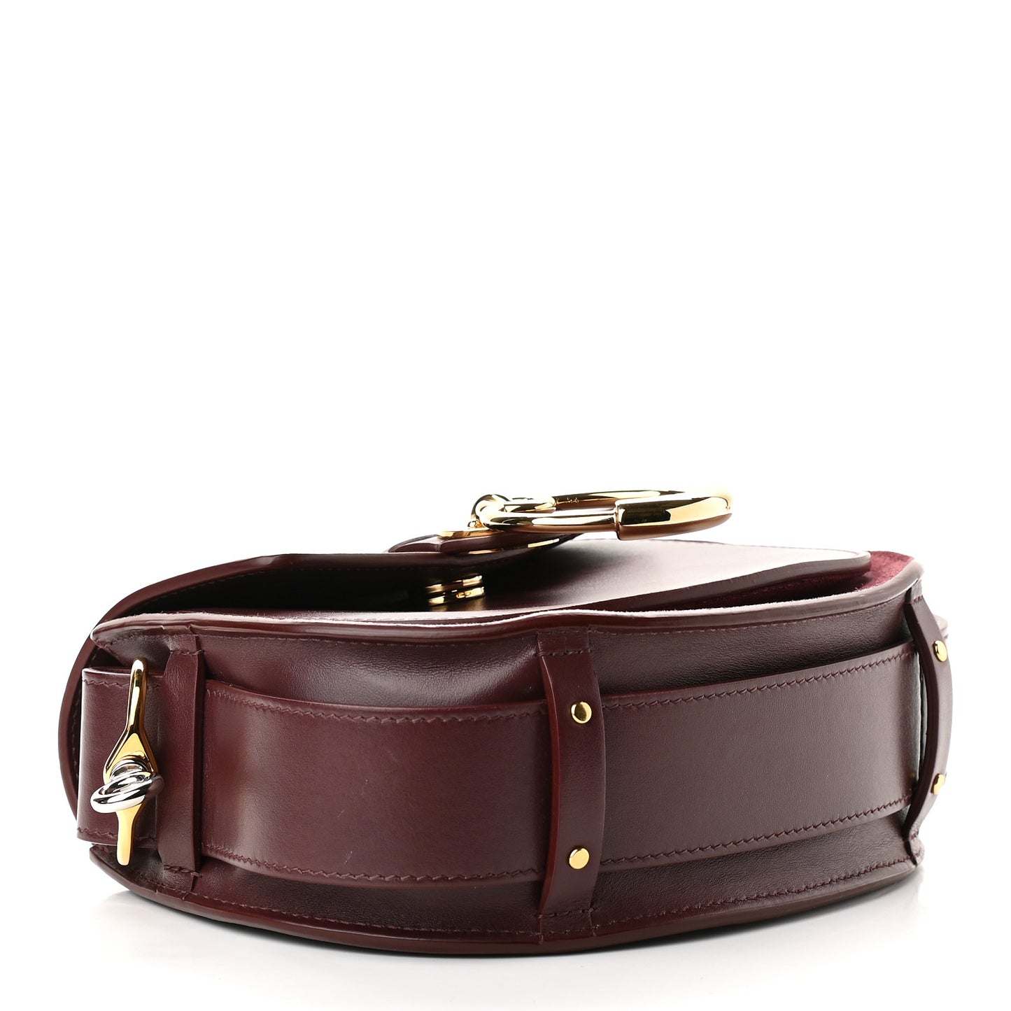 Calfskin Small Tess Bag Burnt Brown