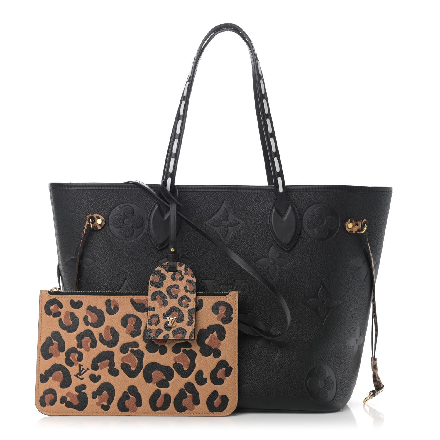Louis Vuitton Empreinte Monogram Giant Wild At Heart Neverfull MM Black 1 of 11