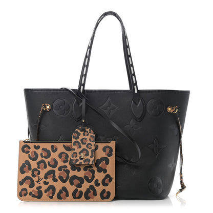 Louis Vuitton Empreinte Monogram Giant Wild At Heart Neverfull MM Black 1 of 11
