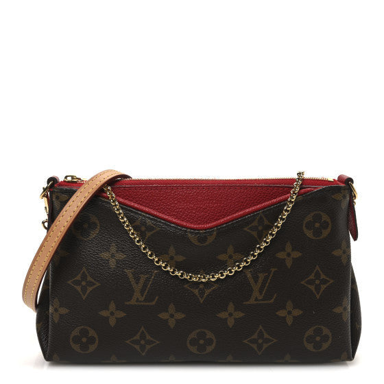 Monogram Pallas Clutch  Cherry