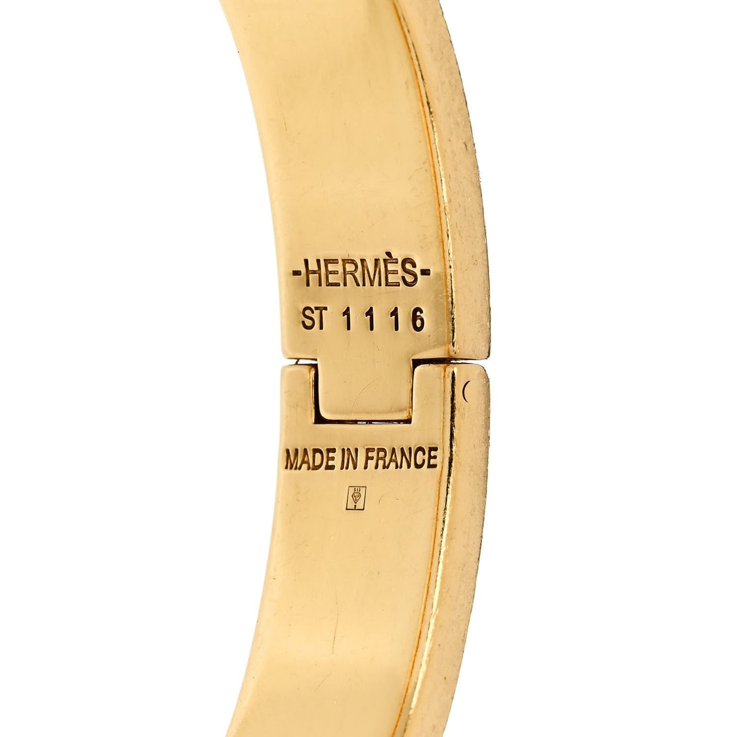 Enamel Narrow Clic Clac H Bracelet PM Black