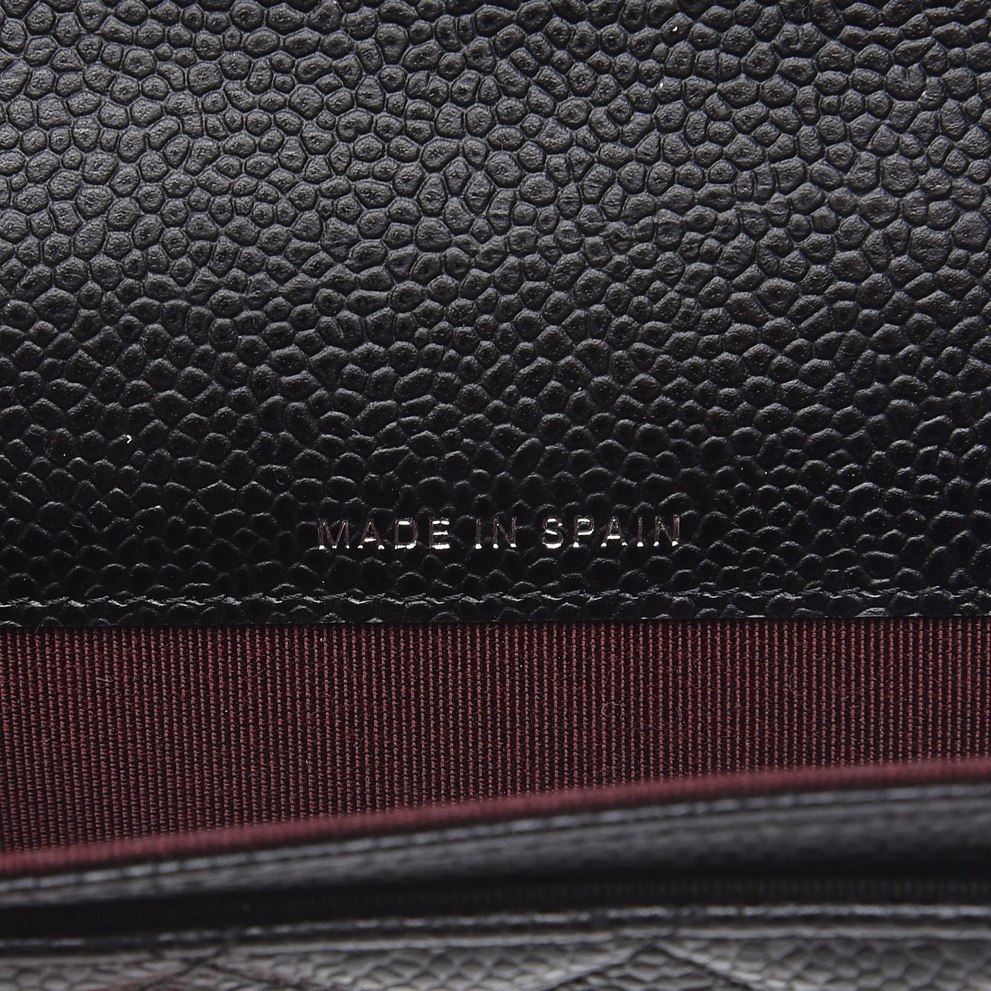 Caviar Quilted Flap Card Holder Black