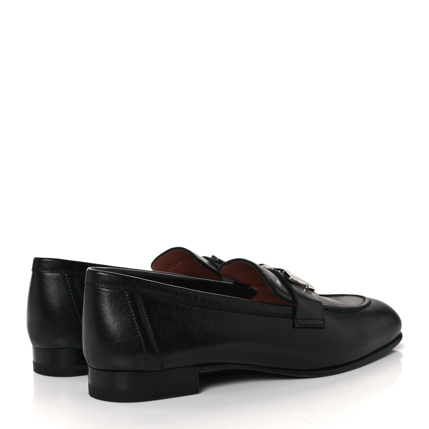 Goatskin Womens Paris Loafers 35.5 Black