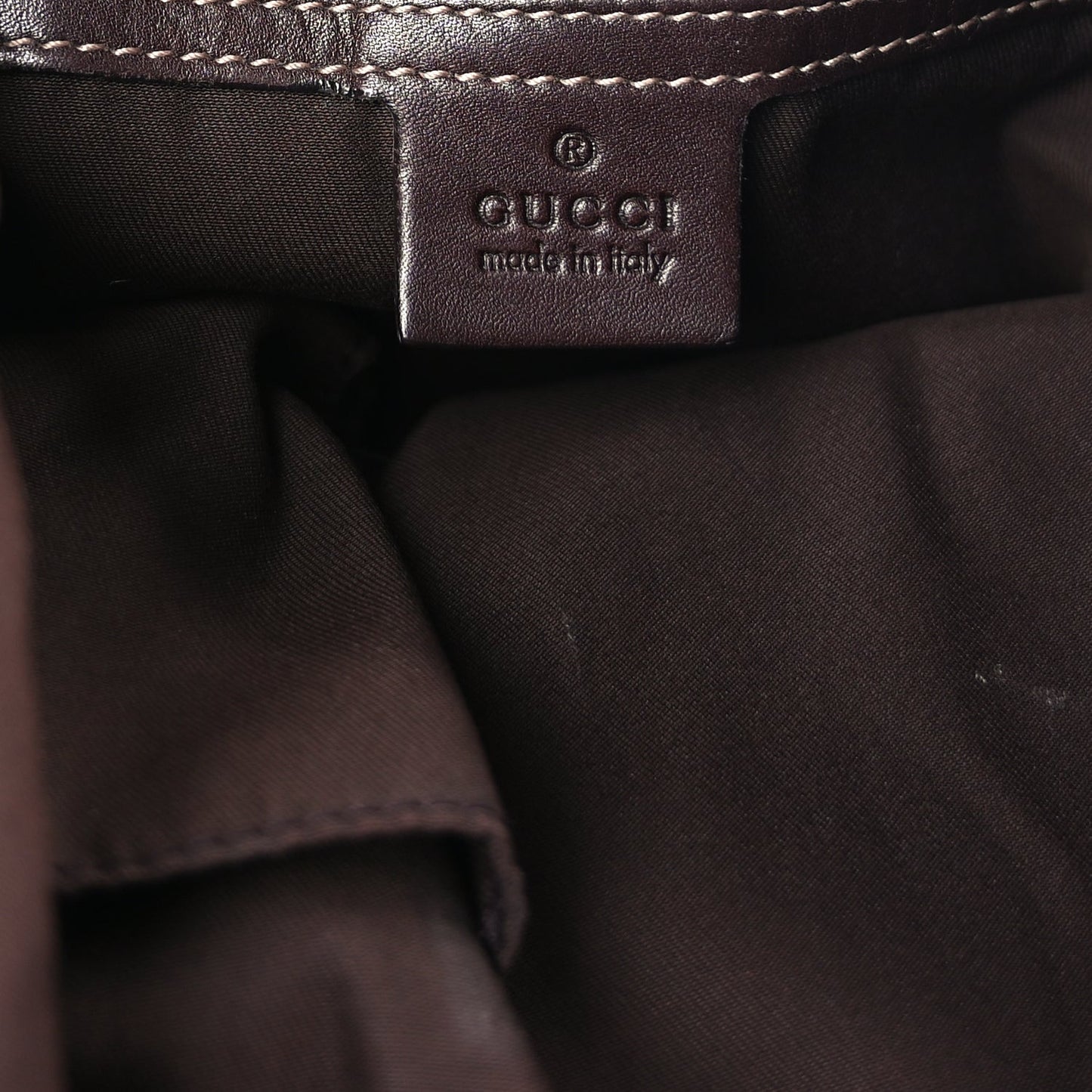 Monogram Large Wave Hobo Dark Brown