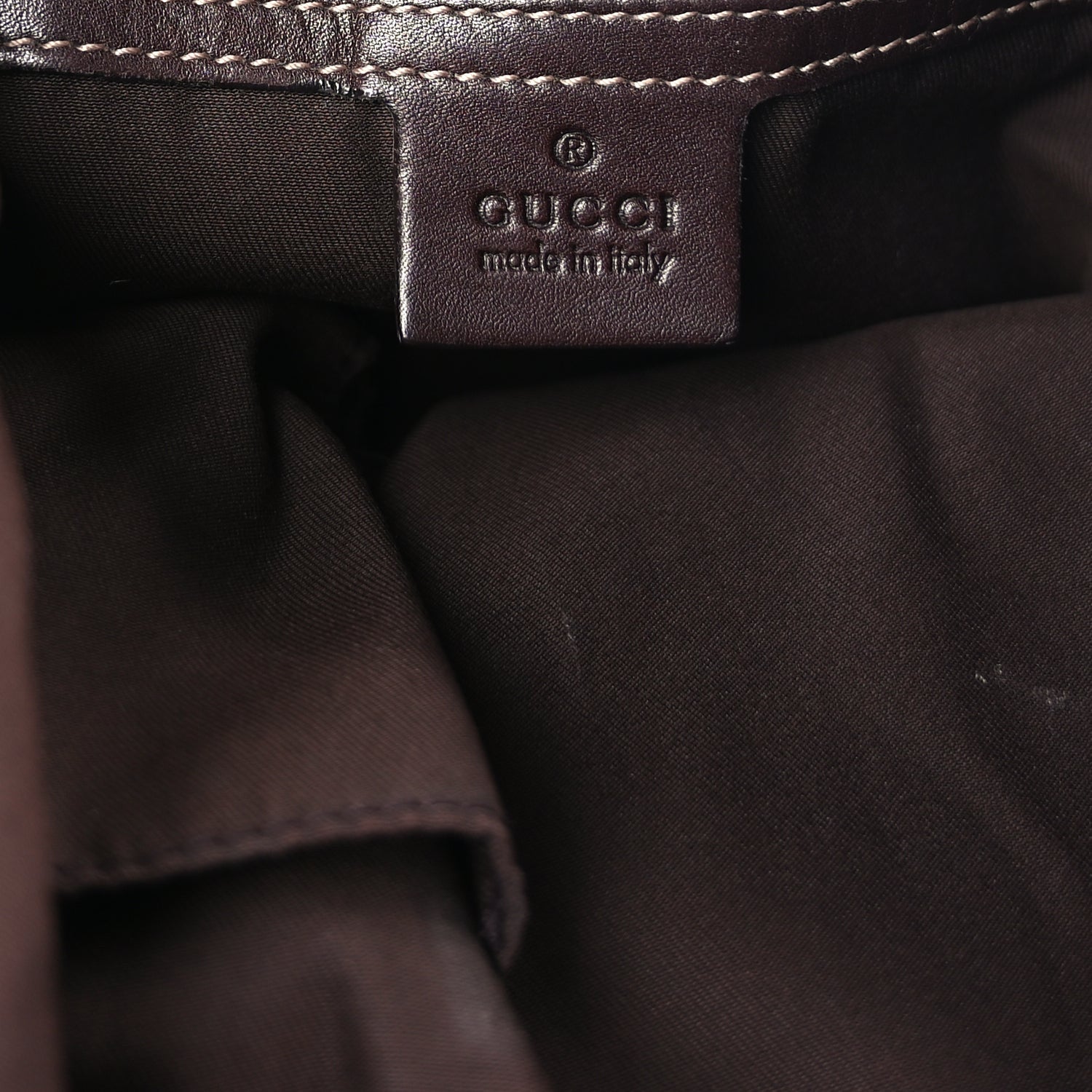 Gucci Monogram Large Wave Hobo Dark Brown 5 of 8