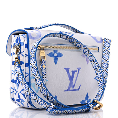 Louis Vuitton Monogram Giant By The Pool Pochette Metis MM Blue 3 of 10