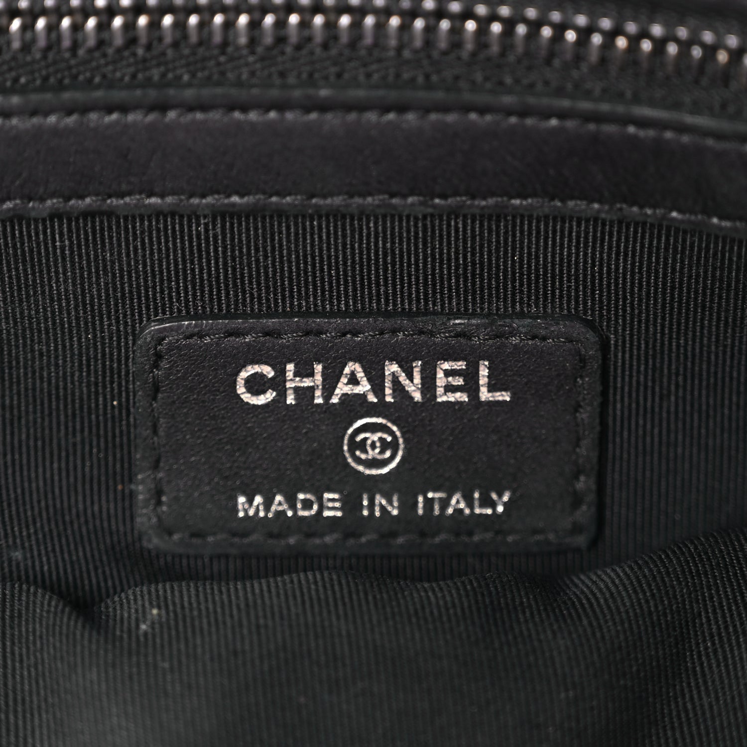 Chanel Lambskin Quilted Medium Cosmetic Case Black 10 of 11