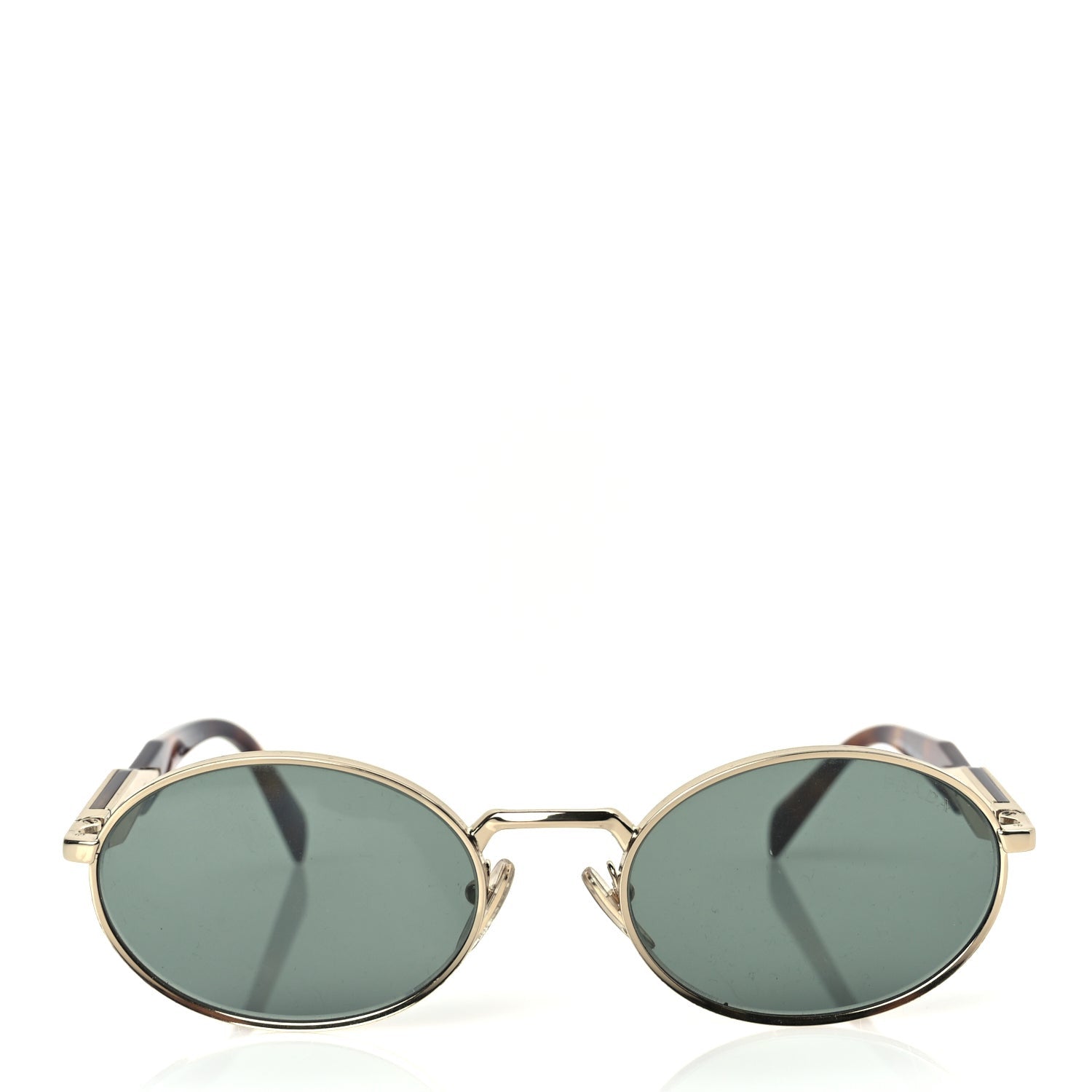 Prada Metal Logo Sunglasses SPR 65ZS Gold 2 of 7