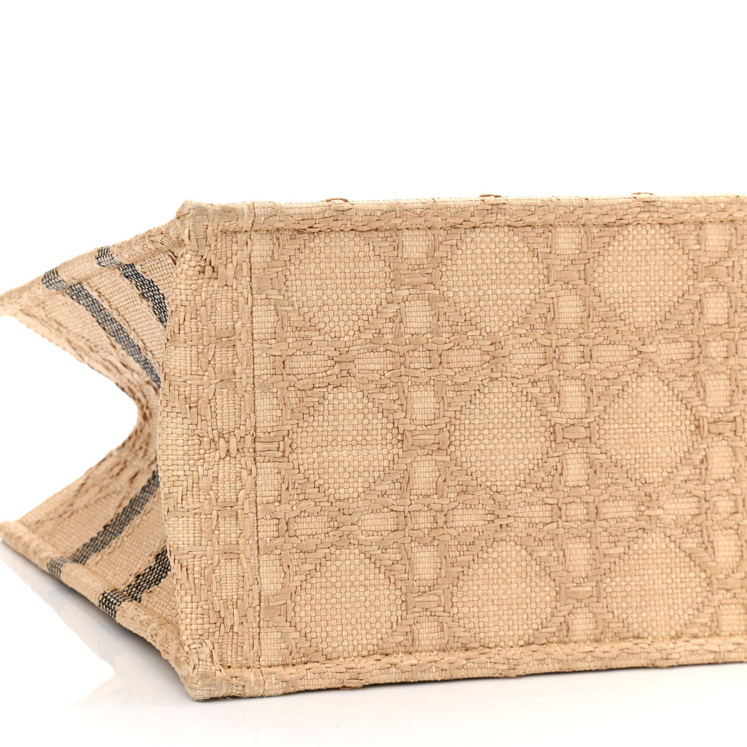 Christian Dior Raffia Cannage Medium Book Tote Natural 9 of 10