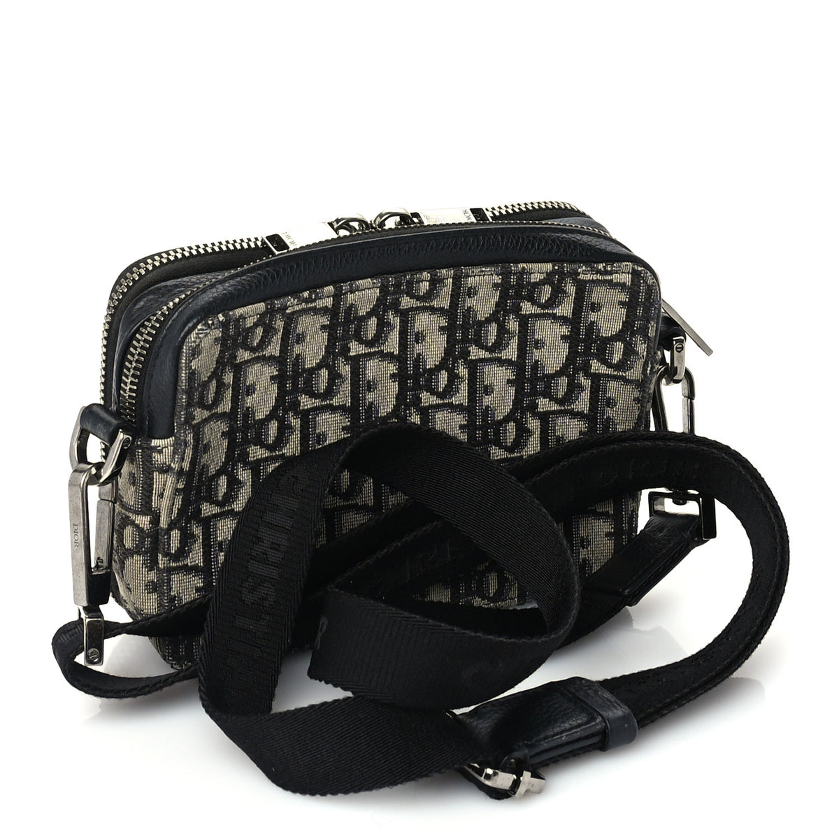 Oblique Canvas Crossbody Charcoal